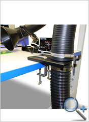 фотография крепления воздуховода System-300 к столу