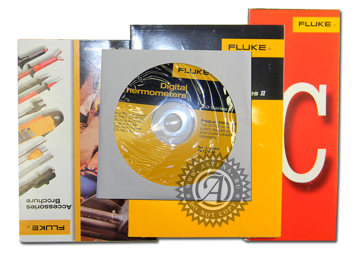 Документация и компакт-диск к термометру Fluke 52-II