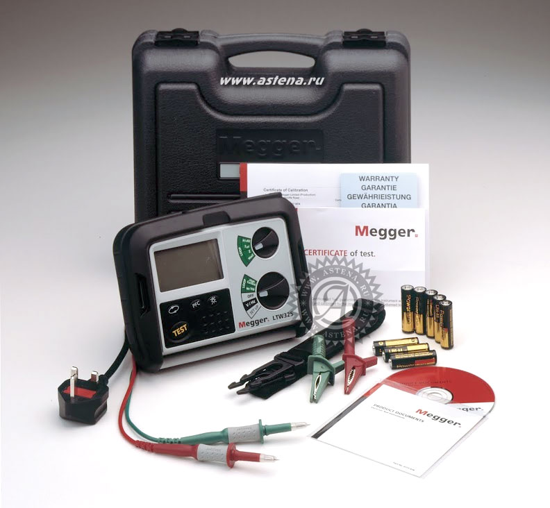 Комплектация прибора LTW325 Megger