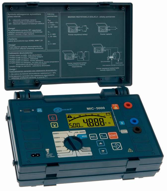 MIC-5000 Измеритель сопротивления, увлажненности и степени старения электроизоляции