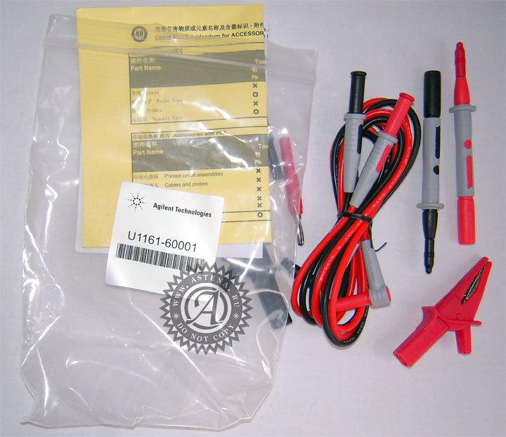 Упаковка комплекта измерительных щупов U1161