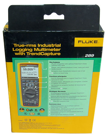 Упаковка мультиметра Fluke 289