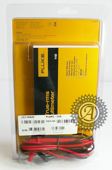 Упаковка мультиметра Fluke 116