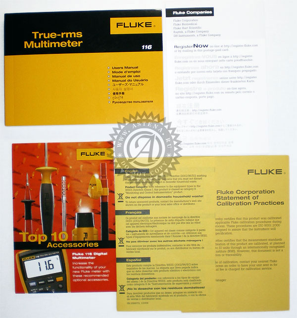 Документация на Fluke 116