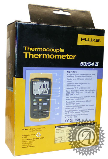 Упаковка термометра Fluke 53-II