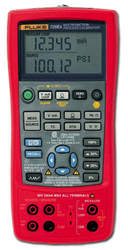 Взрывобезопасный калибратор процессов Fluke 725Ex