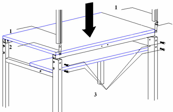Инструкция по установке задних стоек для стола