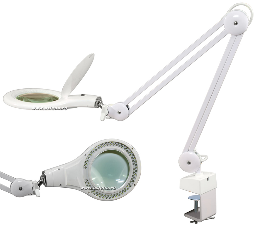 Бестеневая лампа с увеличительной линзой L-52 LED