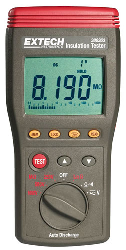 Цифровой тестер для измерения сопротивления изоляции 380363 Extech Instruments