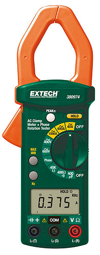 380974. Токоизмерительные клещи на 1000А Extech Instruments