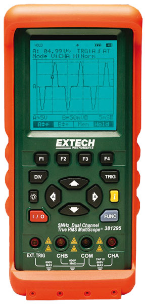 381395. Двухканальный мультископ-регистратор данных Extech Instruments