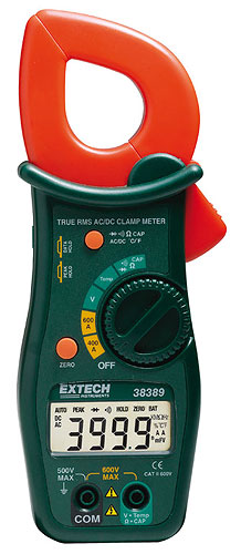 38389. Токоизмерительные True RMS клещи Extech Instruments