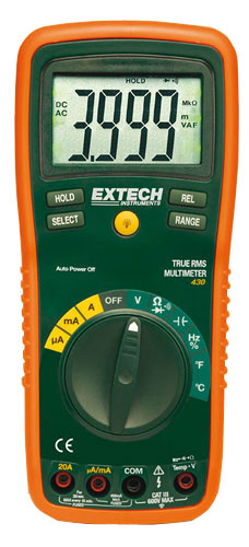 Ex430. Цифровой мультиметр TRUE RMS Extech Instruments