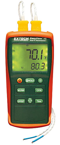 EA10. Термометр двойного ввода Extech Instruments