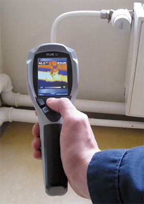 Тепловизор FLIR i5 в работе