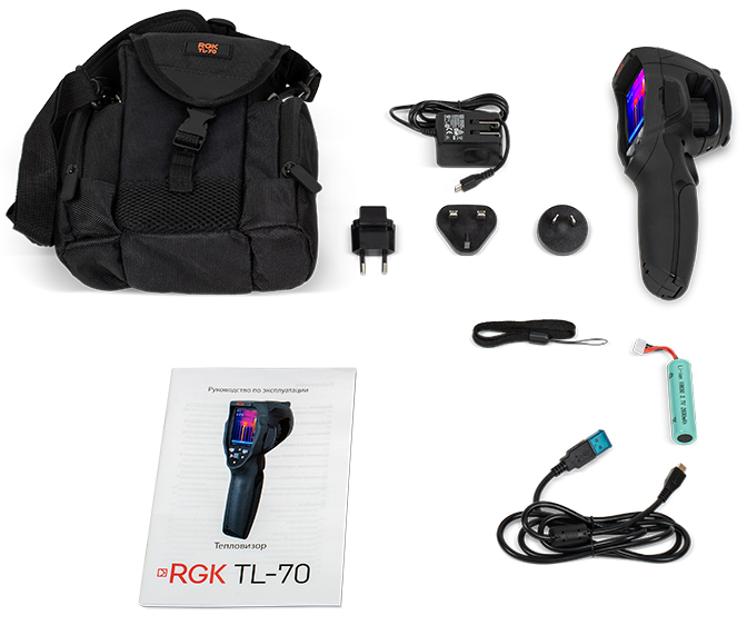 комплект поставки тепловизора RGK TL-70