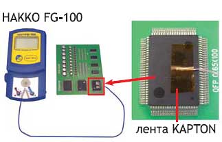 Крепление датчика к термометру Hakko FG-100