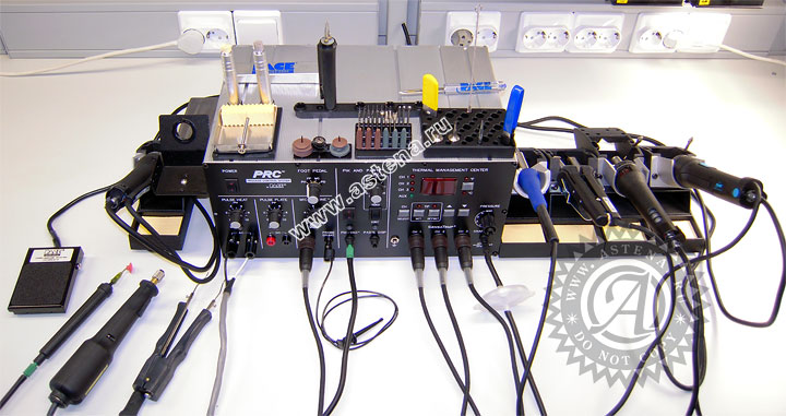 PRC 2000E с подключенным инструментом