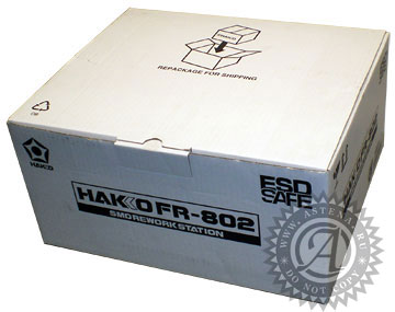 Упаковка паяльной станции Hakko FR-802