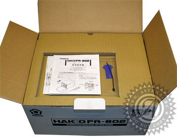 Упаковка паяльной станции Hakko FR-802