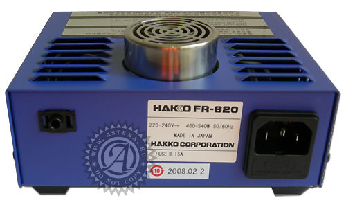 Hakko FR-820. Задняя панель