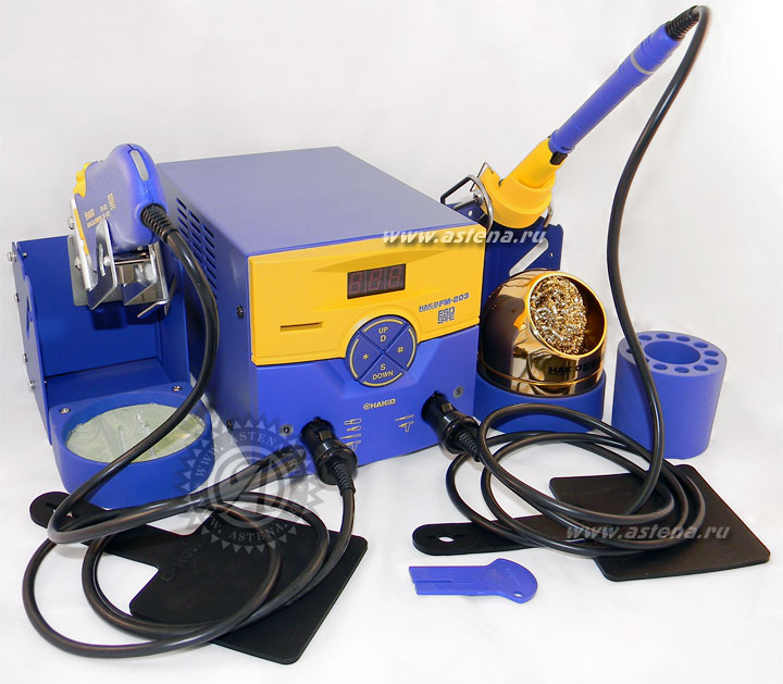 Паяльная станция Hakko FM-203 с термопинцетом Hakko FM-2022