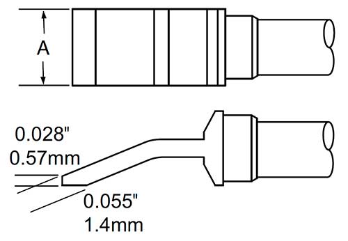 Размеры наконечников TFP-BLH40
