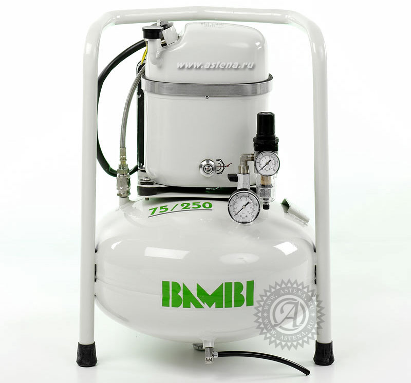 Бесшумный компрессор Bambi MD 75/250V